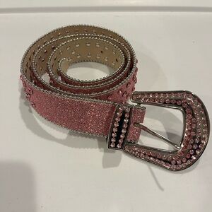Glamorous Pink Studded Belt